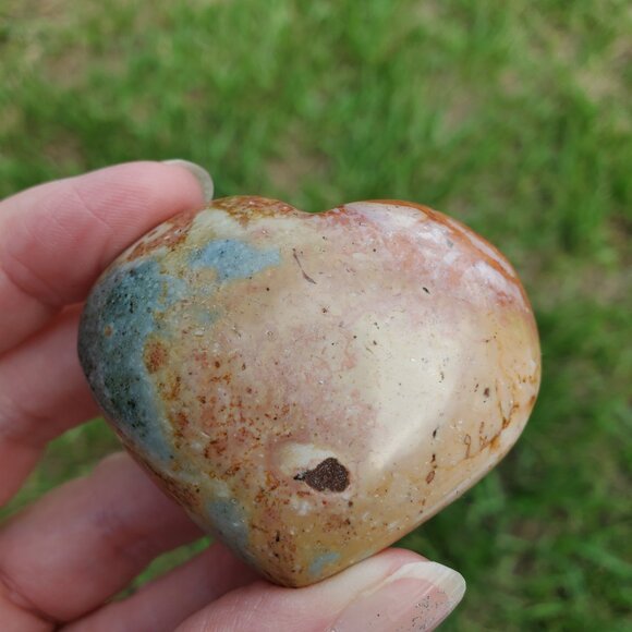 Polychrome Jasper Heart (PC201) - Picture 3 of 4